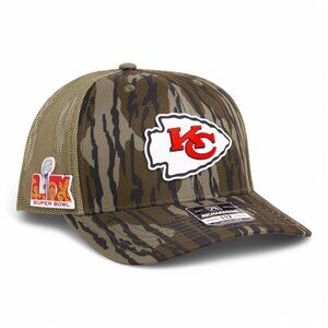 Kansas City Chiefs Super Bowl LIX 3D Snapback Trucker Hat- Mossy Oak BL/ Loden